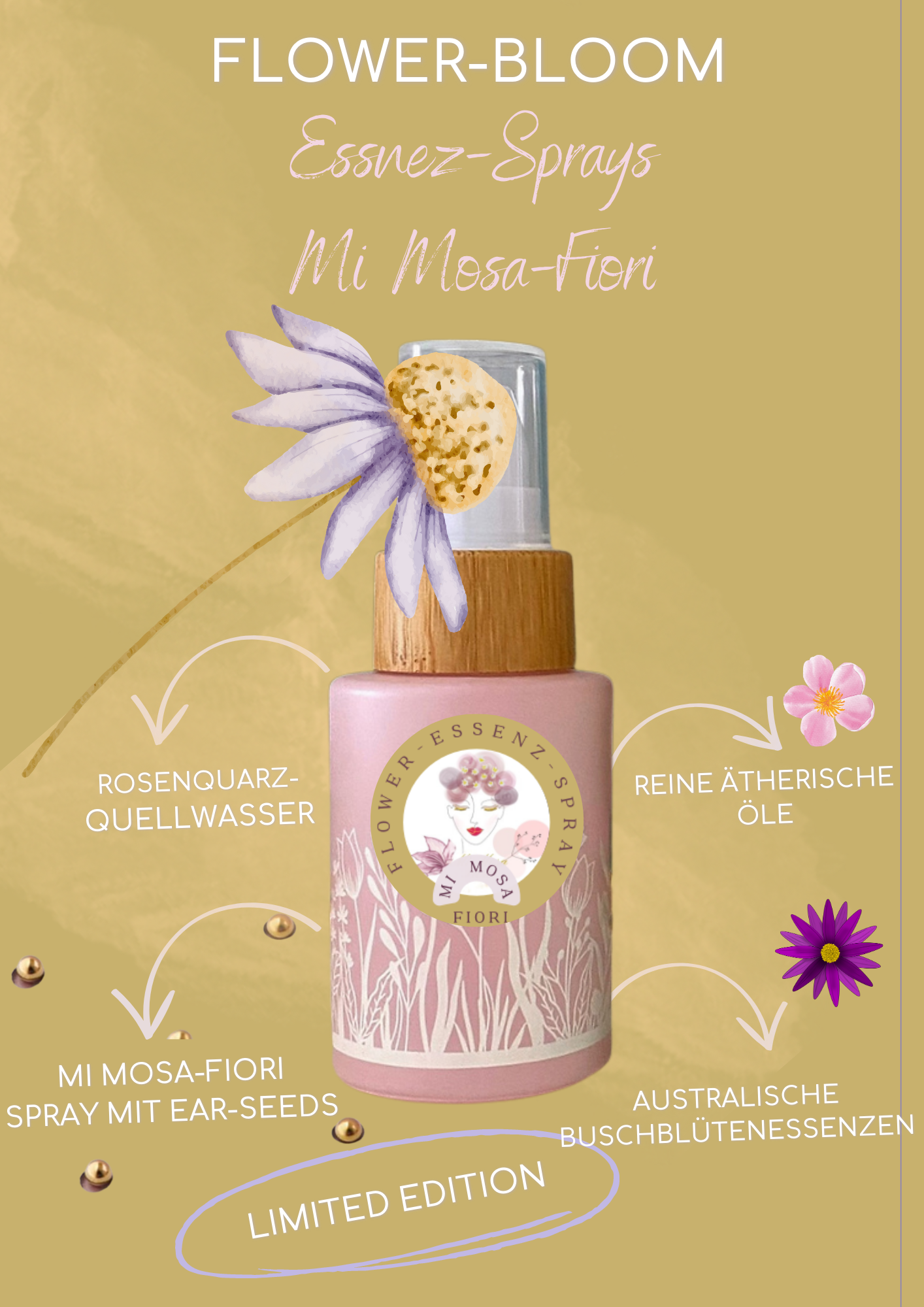 Flower-Bloom-Essenz Spray Mi Mosa Fiori